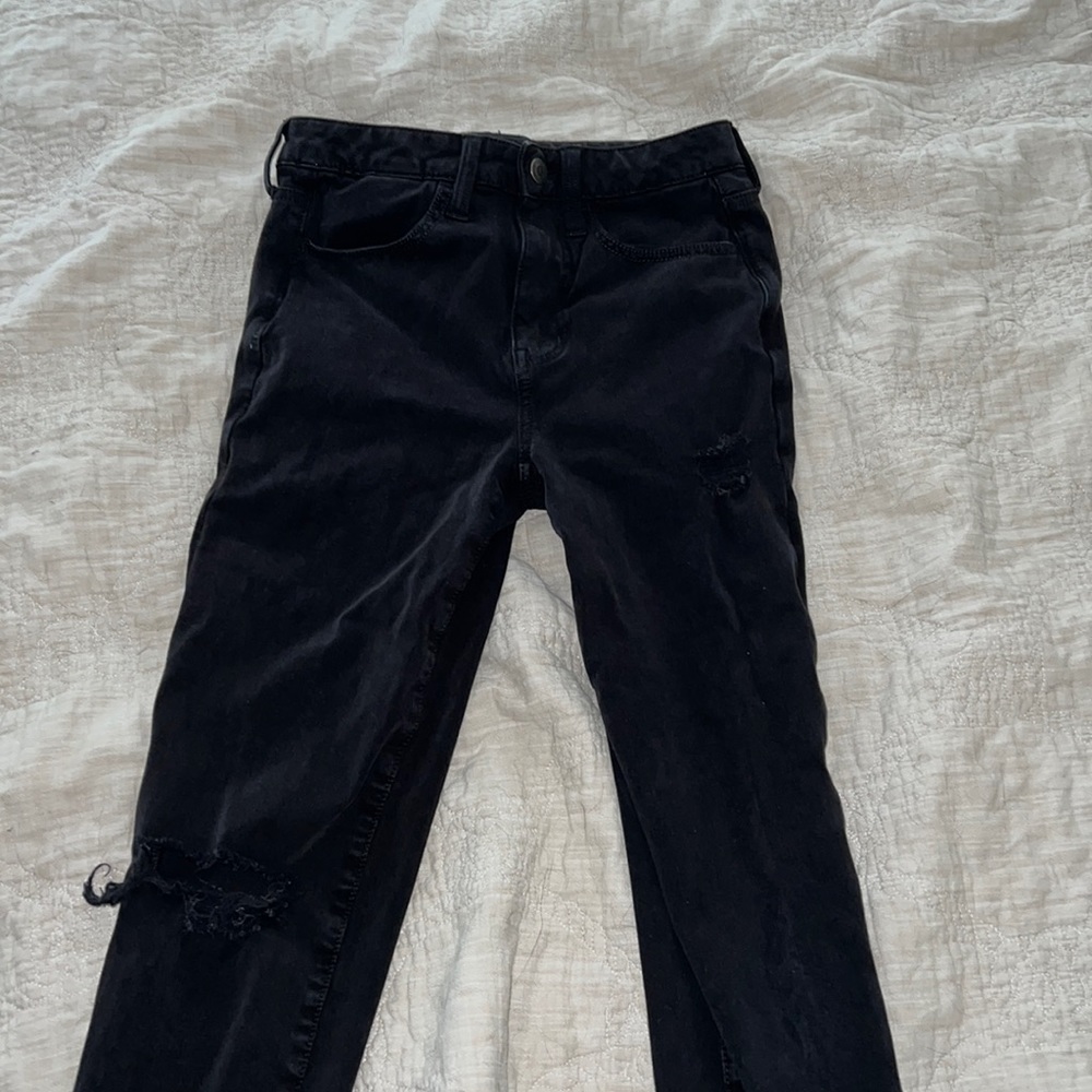 AE black ripped jeans